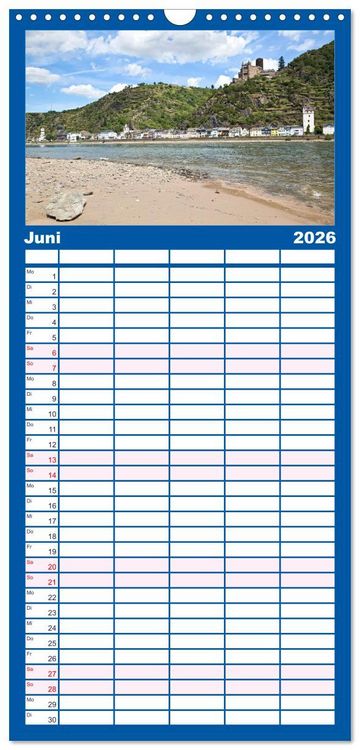 Produktbild: Familienplaner 2026 - Welterbe - Kultur und Natur in Deutschland mit 5 Spalten (Wandkalender, 21 x 45 cm) CALVENDO