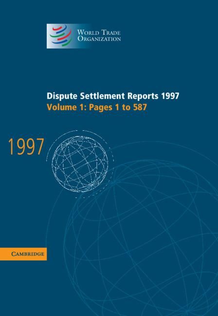 Produktbild: Dispute Settlement Reports 1997