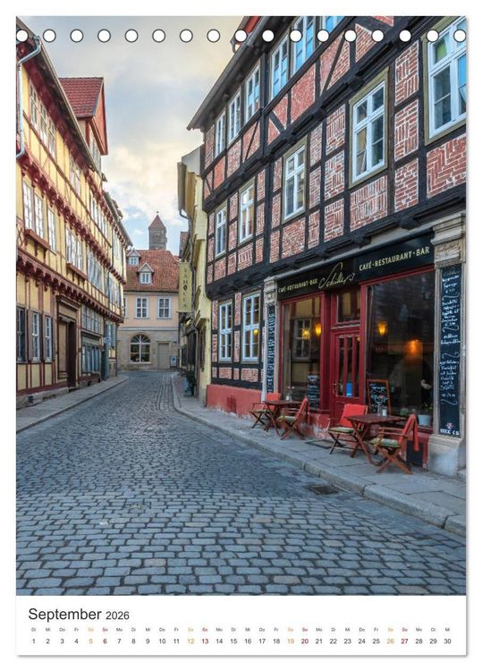 Produktbild: Altstadt Quedlinburg (Tischkalender 2026 DIN A5 hoch), CALVENDO Monatskalender