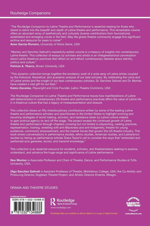 Produktbild: The Routledge Companion to Latine Theatre and Performance