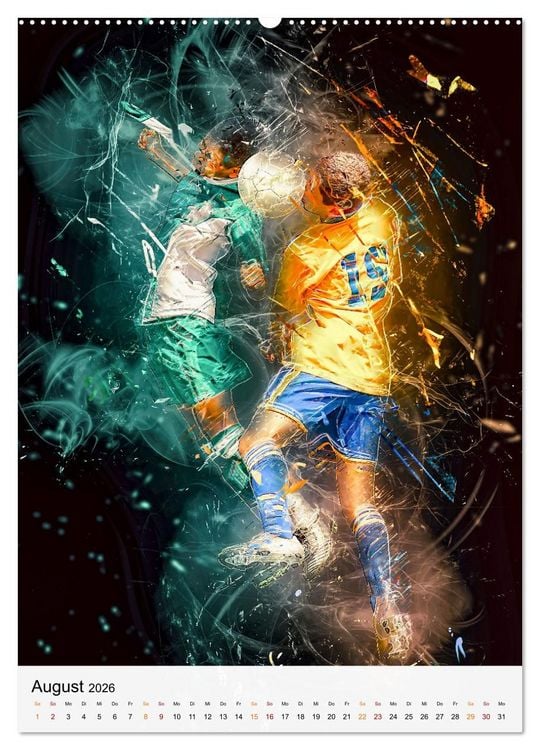 Produktbild: Fussball - einfach cool (hochwertiger Premium Wandkalender 2026 DIN A2 hoch), Kunstdruck in Hochglanz