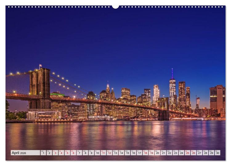 Produktbild: New York City Perspectives (High Quality Premium Wall Calendar 2026 DIN A2 landscape),CALVENDO 12 Month Wall Calendar