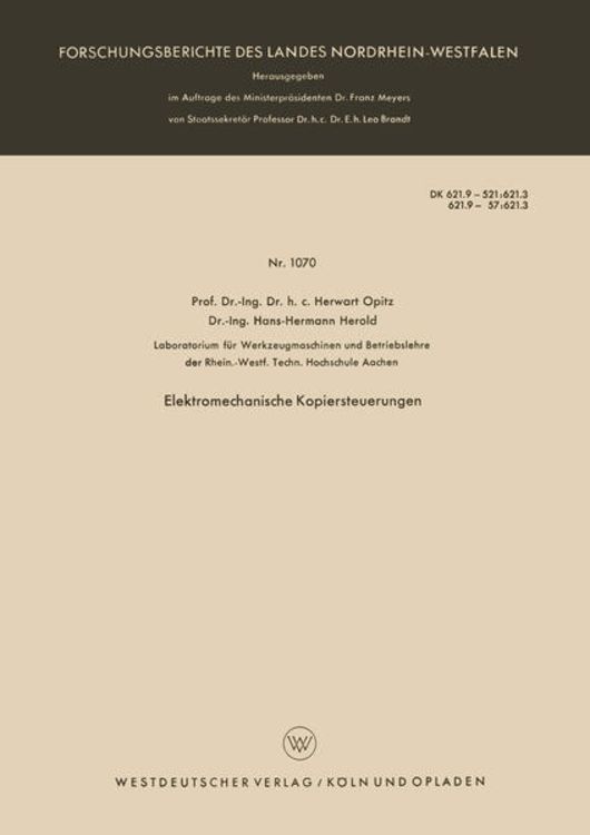 Produktbild: Elektromechanische Kopiersteuerungen