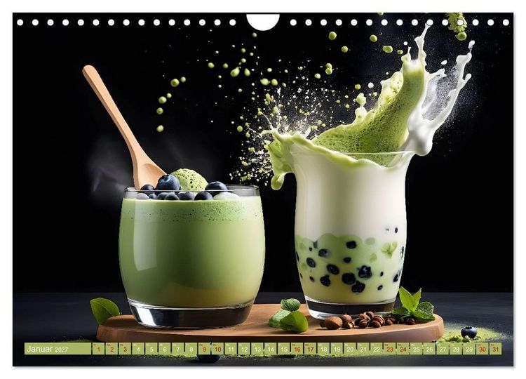 Produktbild: Lifestyle Matcha - Hot und Cool (Wandkalender 2027 DIN A4 quer), CALVENDO Monatskalender