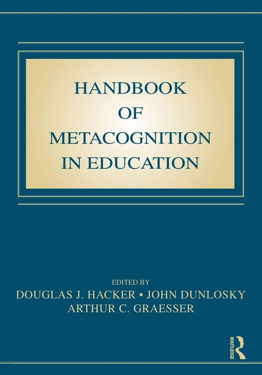 Produktbild: Handbook of Metacognition in Education