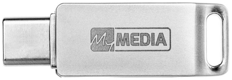 Produktbild: MyMEDIA My Dual USB 3.2 Gen 1 /USB C Drive 128GB USB-Stick 128 GB Silber 69271 USB-A (USB 3.2 Gen 1), USB-C&reg;