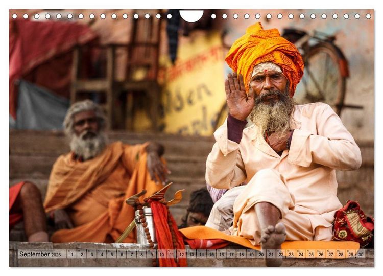 Produktbild: Alltag in Indien (Wandkalender 2026 DIN A4 quer), CALVENDO Monatskalender