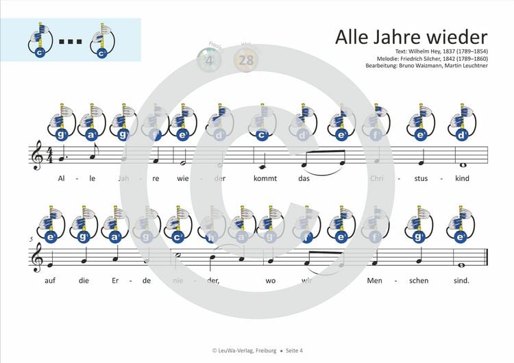 Produktbild: Einfacher!-Geht-Nicht: 24 Weihnachtslieder f&uuml;r Sopran-Blockfl&ouml;te (barocke Griffweise) mit CD