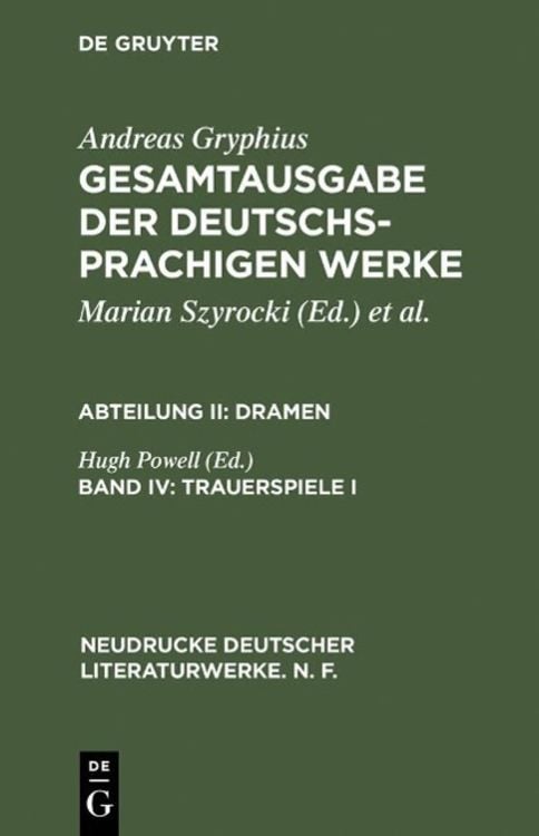 Produktbild: Trauerspiele I