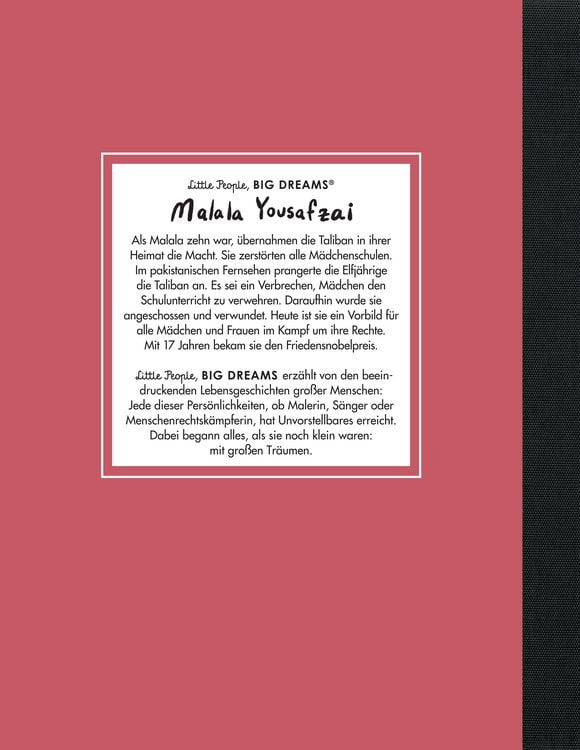Produktbild: Malala Yousafzai &ndash; Little People, BIG DREAMS (Deutsche Ausgabe)