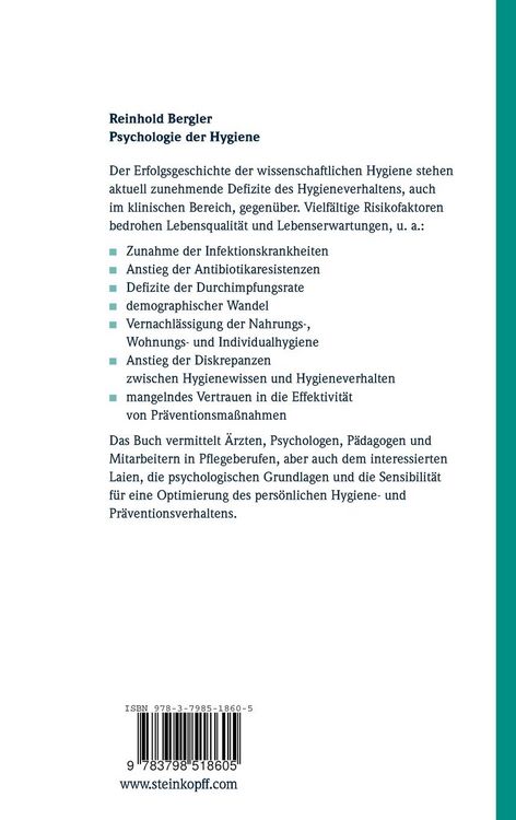 Produktbild: Psychologie der Hygiene