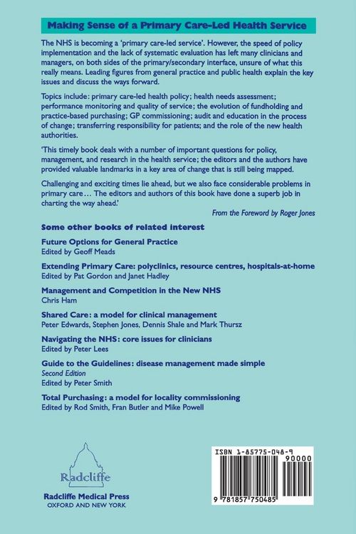 Produktbild: Making Sense of a Primary Care-Led Health Service