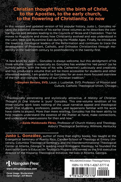 Produktbild: A History of Christian Thought in One Volume