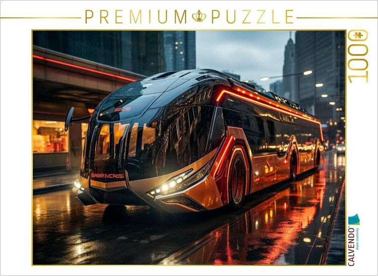 Produktbild: CALVENDO Puzzle Busse | 1000 Teile Lege-Gr&ouml;&szlig;e 64x48cm Foto-Puzzle f&uuml;r gl&uuml;ckliche Stunden