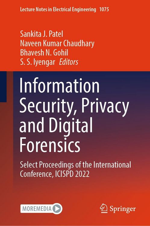 Produktbild: Information Security, Privacy and Digital Forensics