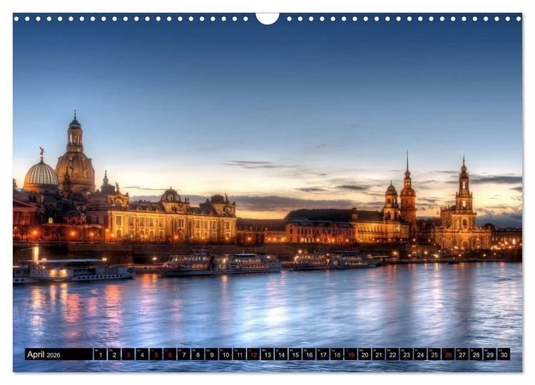 Produktbild: Dresden Die Perle an der Elbe (Wandkalender 2026 DIN A3 quer), CALVENDO Monatskalender