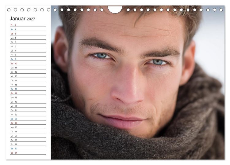 Produktbild: Sinnliche M&auml;nner (Wandkalender 2027 DIN A4 quer), CALVENDO Monatskalender