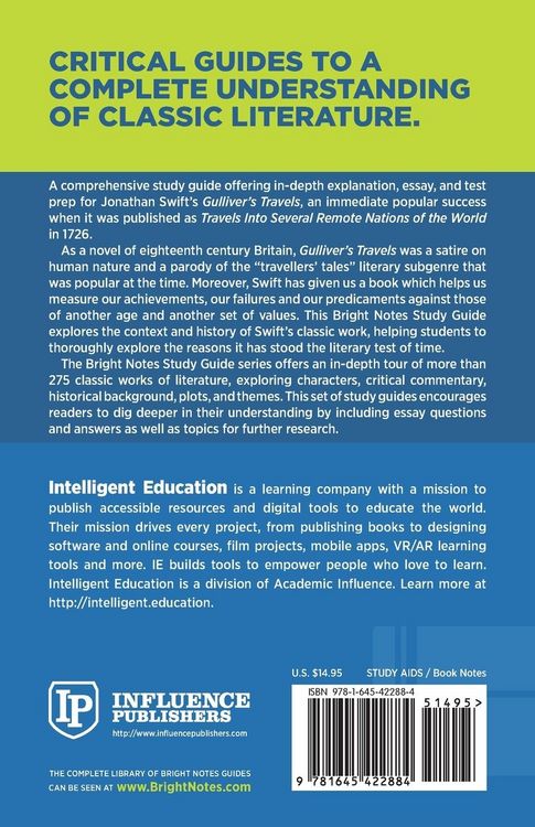 Produktbild: Study Guide to Gulliver's Travels by Jonathan Swift