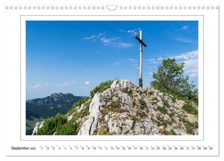 Produktbild: Unterwegs in den Chiemgauer Alpen (Wandkalender 2026 DIN A3 quer), CALVENDO Monatskalender