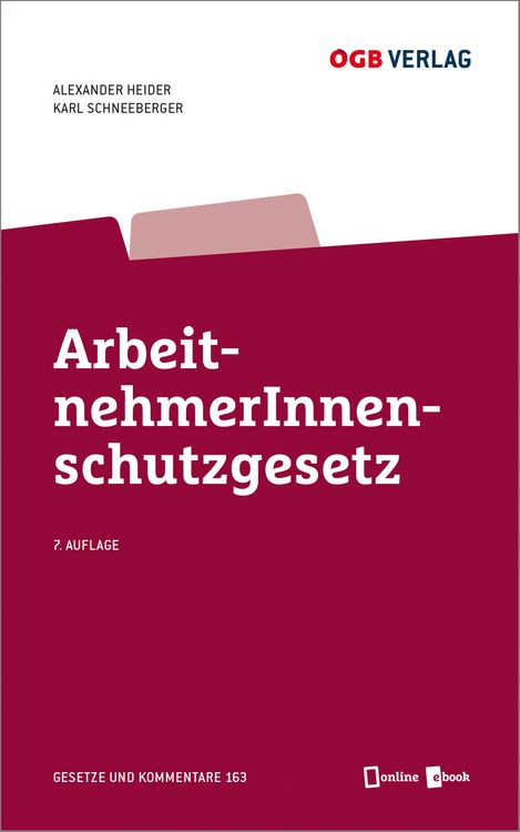Produktbild: ArbeitnehmerInnenschutzgesetz