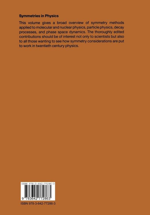 Produktbild: Symmetries in Physics