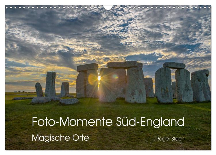 Produktbild: Foto-Momente S&uuml;d-England - Magische Orte (Wandkalender 2026 DIN A3 quer), CALVENDO Monatskalender