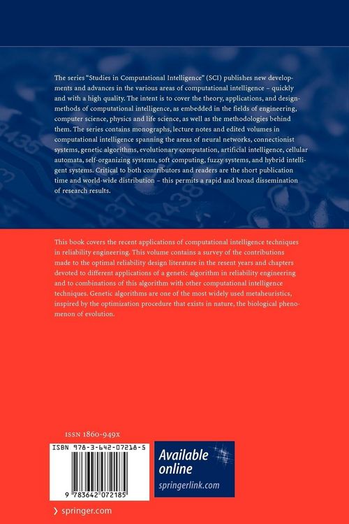 Produktbild: Computational Intelligence in Reliability Engineering