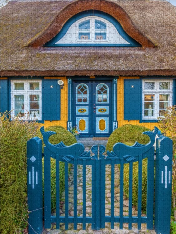 Produktbild: CALVENDO Puzzle Historisches Fischerhaus in Born am Dar&szlig; 1000 Teile Lege-Gr&ouml;&szlig;e 48 x 64 cm Foto-Puzzle Bild von Christian M&uuml;ringer
