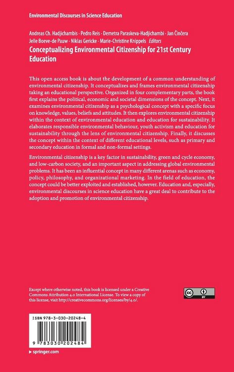 Produktbild: Conceptualizing Environmental Citizenship for 21st Century Education