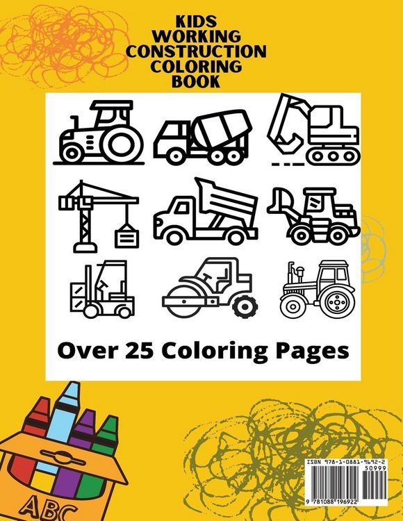 Produktbild: Kids Working Construction Coloring Book