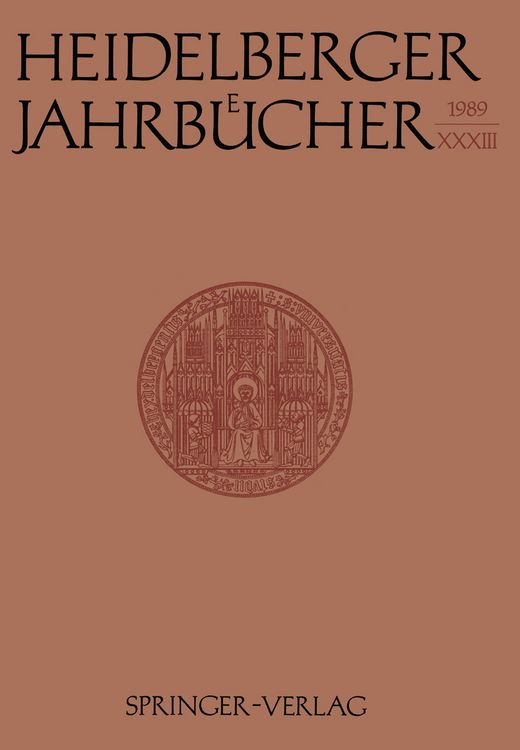 Produktbild: Heidelberger Jahrb&uuml;cher
