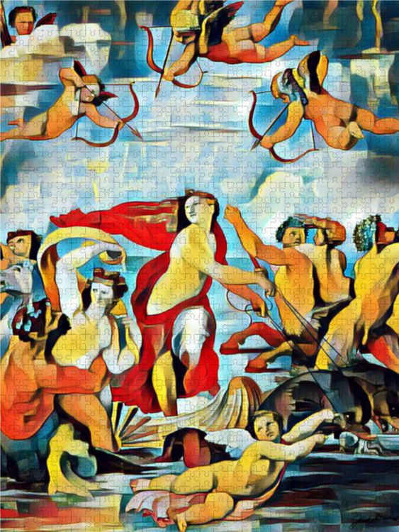 Produktbild: CALVENDO Puzzle Der Triumph der Galatea | 1000 Teile Lege-Gr&ouml;&szlig;e 64x48cm Foto-Puzzle f&uuml;r gl&uuml;ckliche Stunden