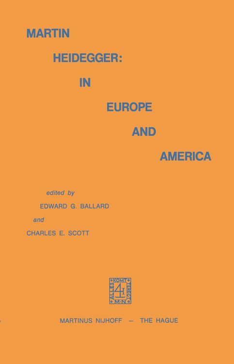 Produktbild: Martin Heidegger: In Europe and America