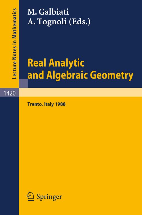 Produktbild: Real Analytic and Algebraic Geometry