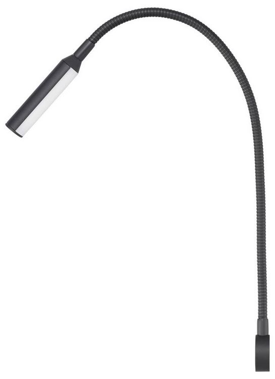 Produktbild: Sygonix Leselampe SY-7043944 12 V/DC, 24 V/DC (L x B x H) 577 x 35 x 20 mm Biegsamer Hals, Taster, Schwenkbar