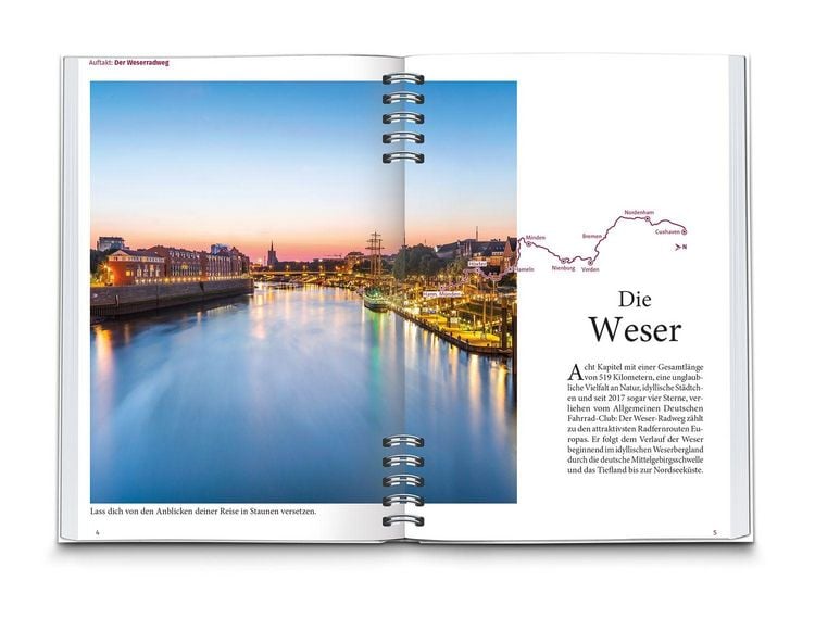 Produktbild: KOMPASS Radreisef&uuml;hrer Weser-Radweg