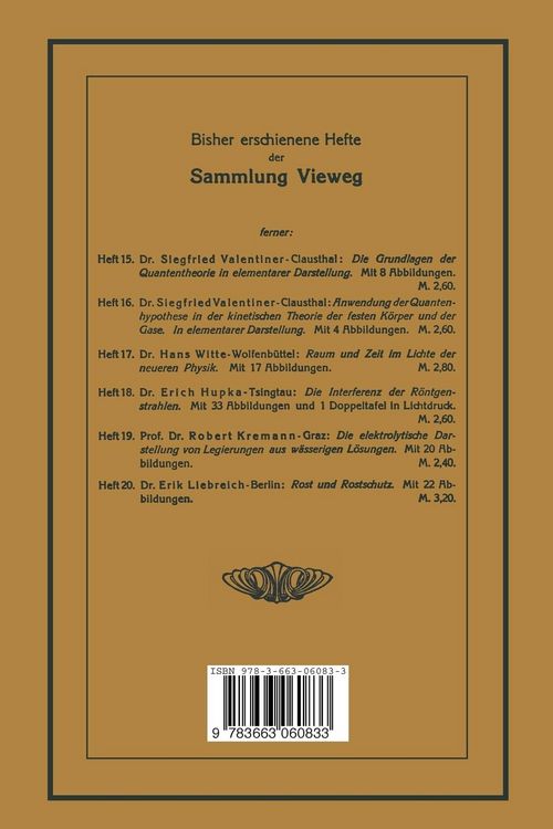 Produktbild: Die elektrolytische Darstellung von Legierungen aus w&auml;sserigen L&ouml;sungen