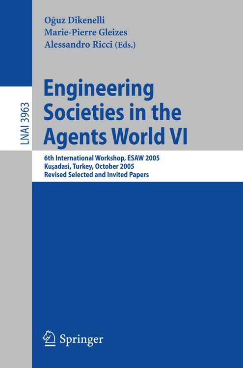 Produktbild: Engineering Societies in the Agents World VI