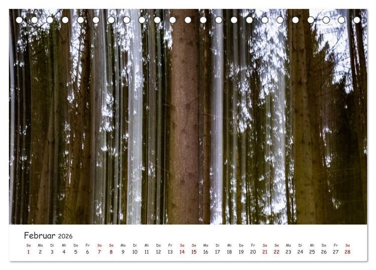 Produktbild: Abstrakte Naturerlebnisse - ICM (Intentional Camera Movement) Fotografie (Tischkalender 2026 DIN A5 quer), CALVENDO Monatskalender