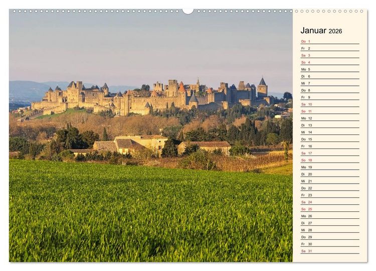 Produktbild: Katharerburgen - Entdeckungen im Pays Cathare (hochwertiger Premium Wandkalender 2026 DIN A2 quer), Kunstdruck in Hochglanz