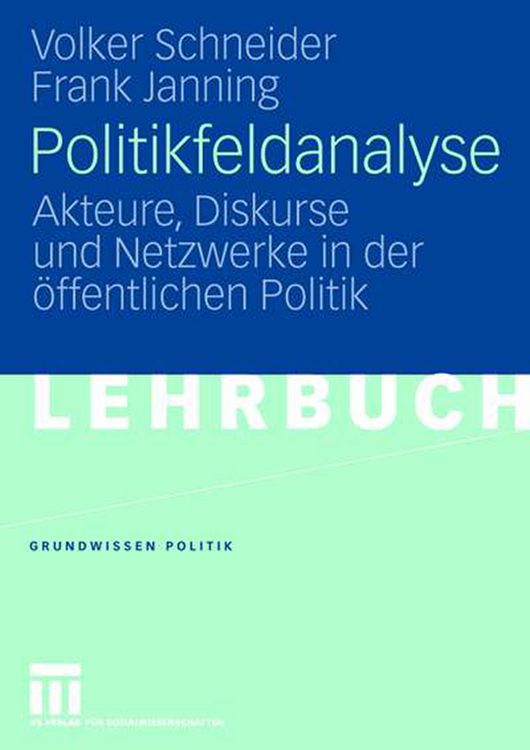Produktbild: Politikfeldanalyse
