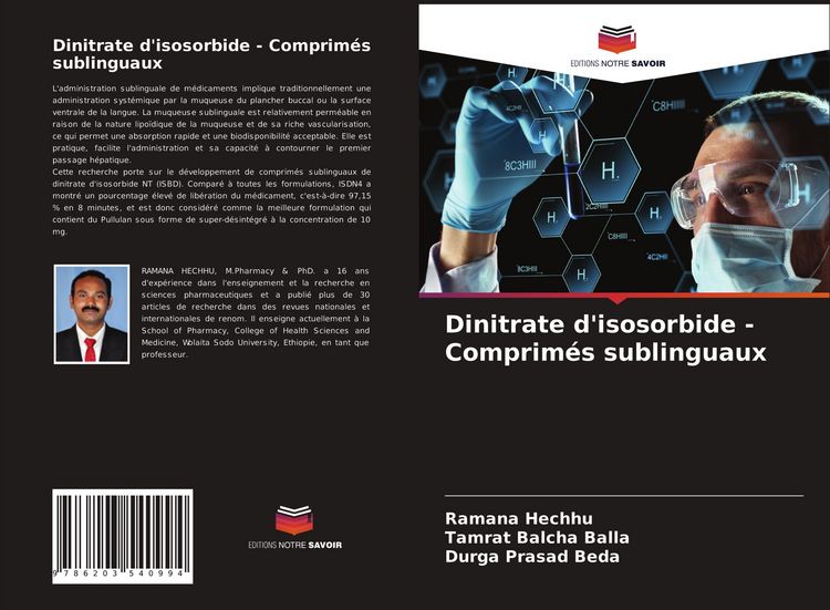 Produktbild: Dinitrate d'isosorbide - Comprim&eacute;s sublinguaux