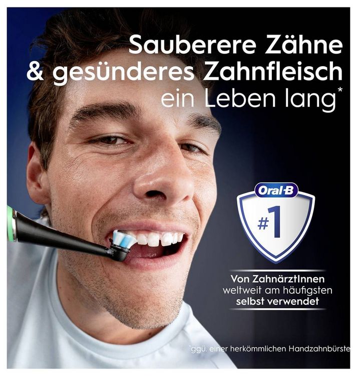 Produktbild: Braun Bra Oral-B iO Series 10 UltimateLunar Gold 17398125 Elektrische Zahnb&uuml;rste Schwarz