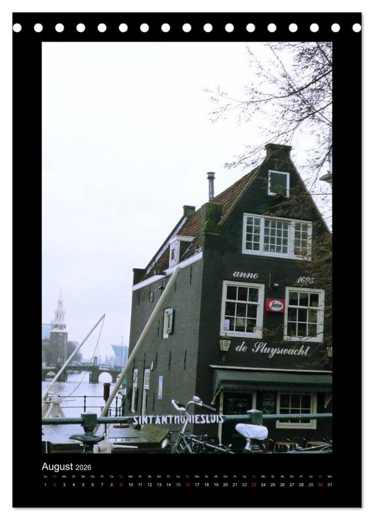 Produktbild: Amsterdam (Tischkalender 2026 DIN A5 hoch), CALVENDO Monatskalender