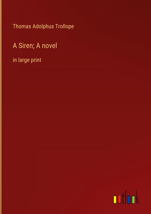 Produktbild: A Siren; A novel