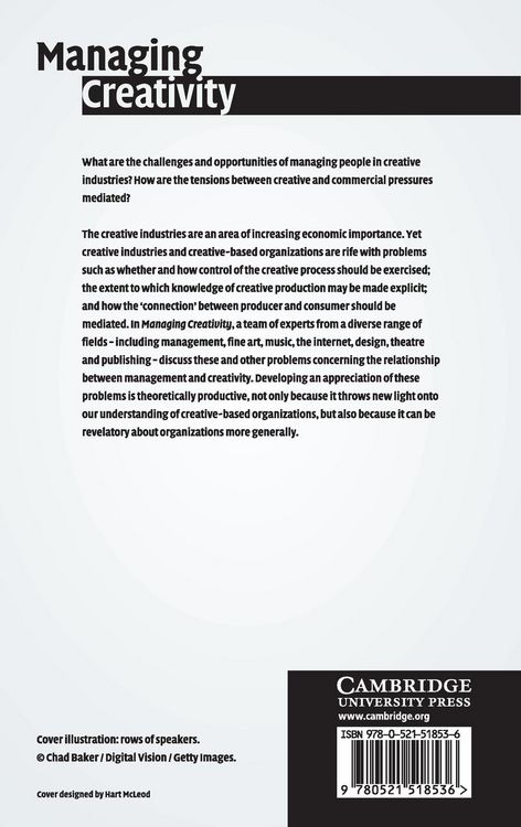 Produktbild: Managing Creativity