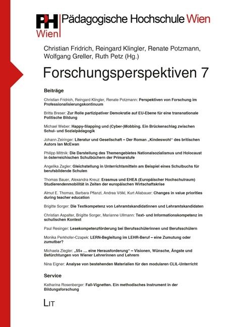 Produktbild: Forschungsperspektiven. Bd.7