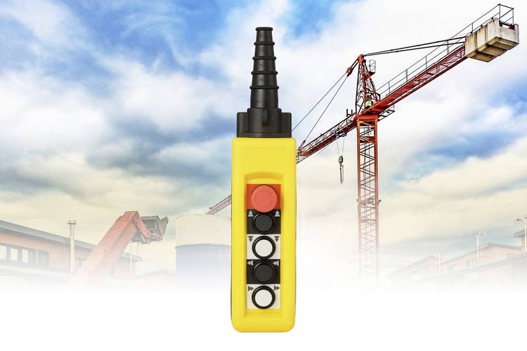 Produktbild: TRU COMPONENTS TC-13599176 TC-A4913 H&auml;ngetaster mit NOT-Aus-Schalter 1St.