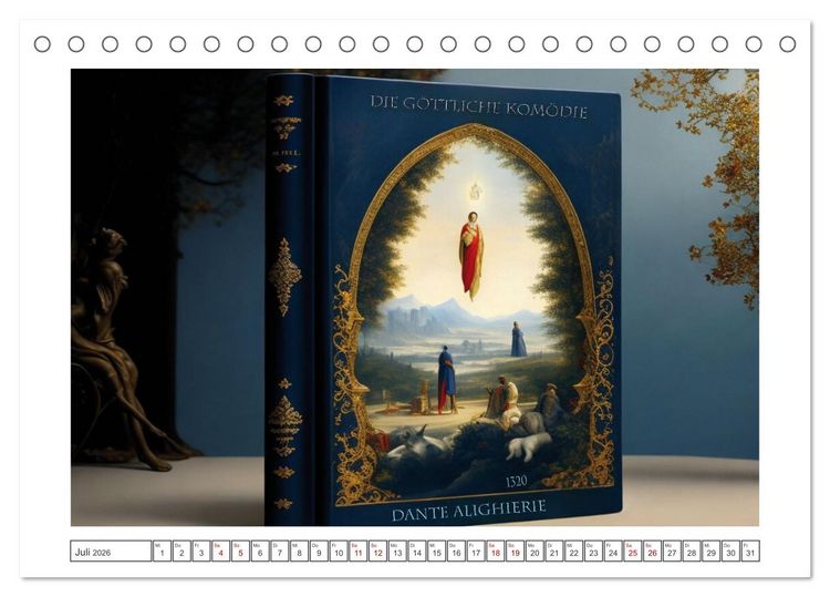 Produktbild: Coversch&auml;tze der Weltliteratur (Tischkalender 2026 DIN A5 quer), CALVENDO Monatskalender