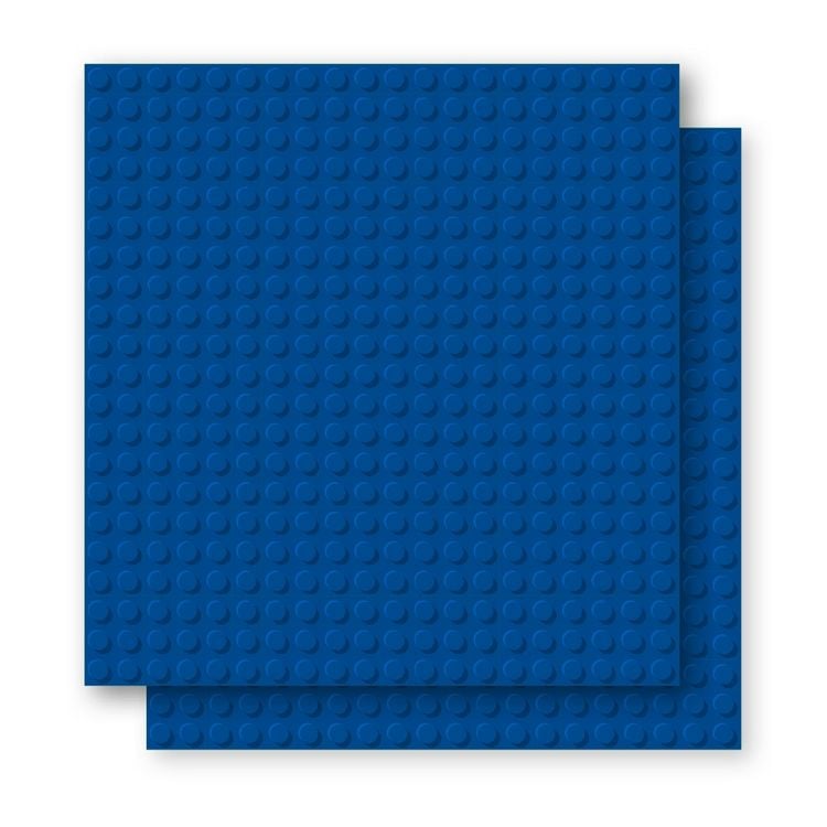 Produktbild: BRIXIES 225015 - Platte 20 x 20 Doppelpack blau, Bauplatten, 1 St&uuml;ck
